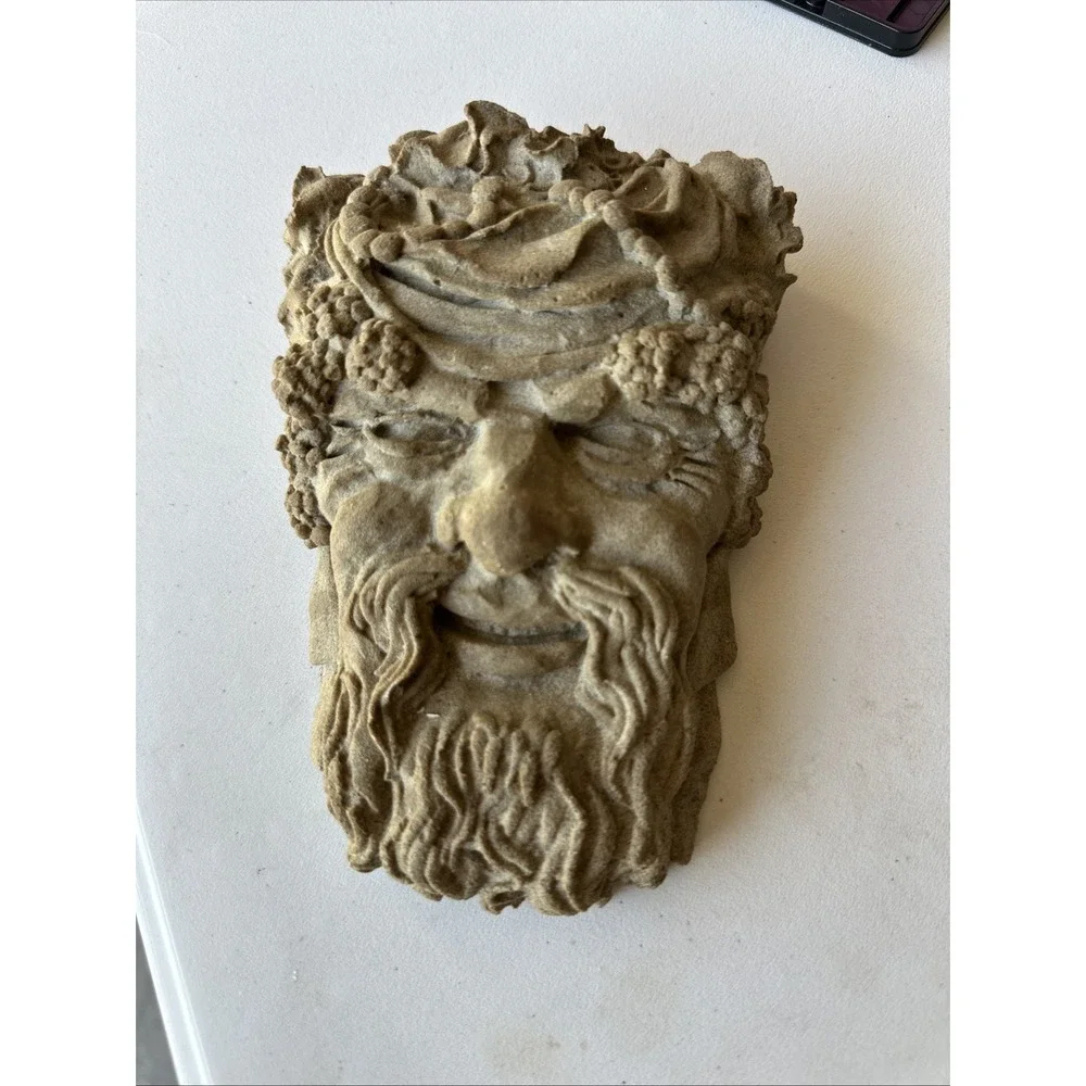 Vintage Bacchus Wall Plaque 3D Carved Look‎ 20